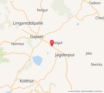 Map of Qaneshgudam, Andhra Pradesh