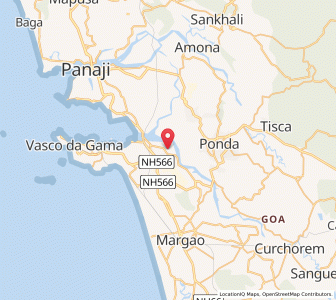 Map of Quelossim, Goa