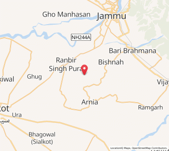 Map of Qutb Nizam, Kashmir