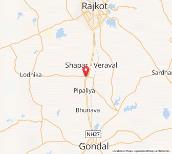 Map of Rabda, Gujarat