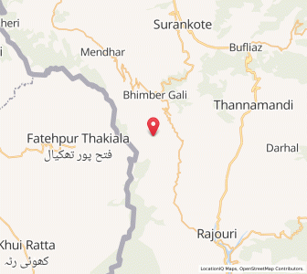 Map of Rabluto, Kashmir