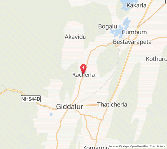 Map of Racherla, Andhra Pradesh