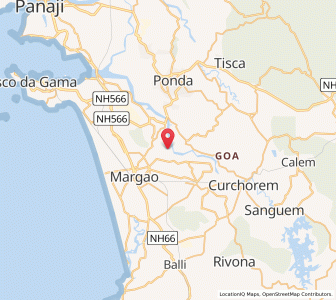 Map of Rachol, Goa