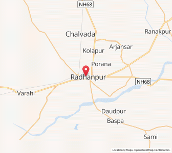 Map of Radhanpur, Gujarat
