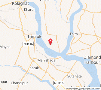 Map of Radhapur, West Bengal