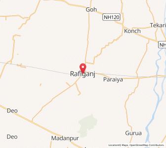 Map of Rafiganj, Bihar