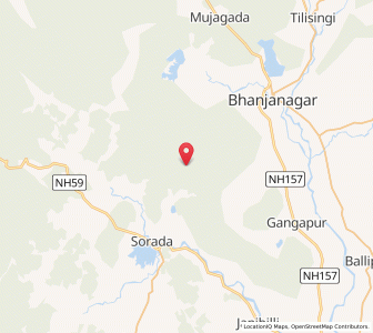Map of Ragada, Odisha