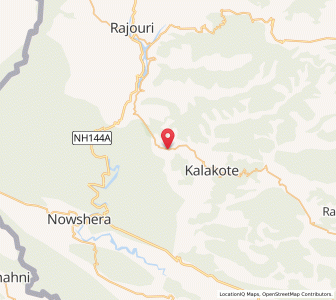 Map of Ragalot, Kashmir