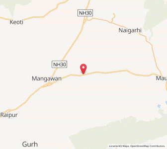 Map of Raghunathganj, Madhya Pradesh