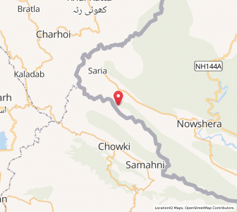 Map of Rah na Parat, Kashmir