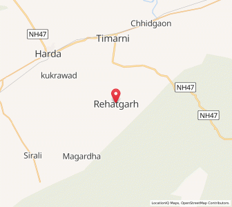 Map of Rahatgaon, Madhya Pradesh
