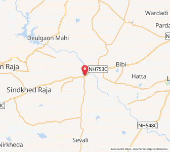 Map of Raheri, Maharashtra