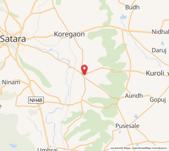 Map of Rahimatpur, Maharashtra