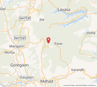 Map of Raigarh Fort, Maharashtra