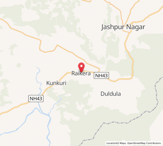 Map of Raikera, Chhattisgarh