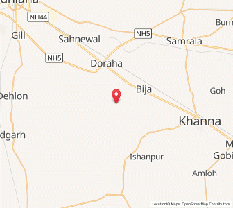 Map of Rain Majra, Punjab