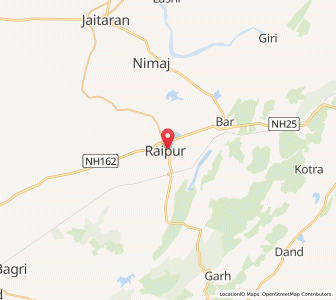Map of Raipur, Rajasthan