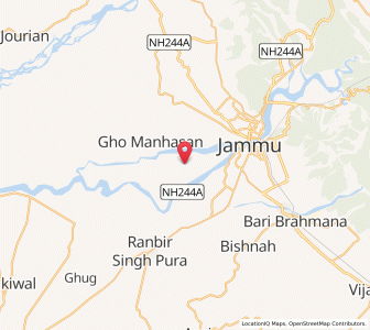 Map of Raja Bhair ki Bani, Kashmir
