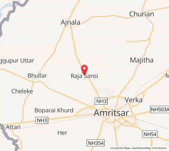 Map of Raja Sansi, Punjab