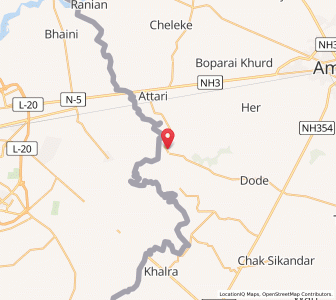 Map of Raja Tal, Punjab
