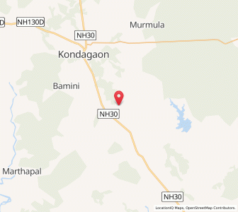 Map of Rajagaon, Chhattisgarh