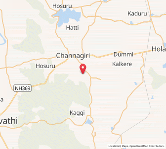 Map of Rajagondanahalli, Karnataka