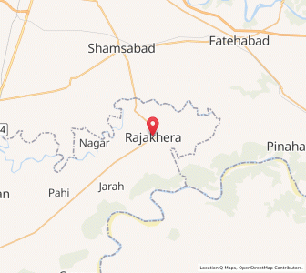 Map of Rajakhera, Rajasthan