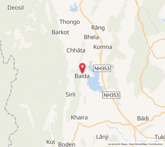 Map of Rajana, Chhattisgarh
