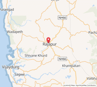 Map of Rājāpur, Maharashtra