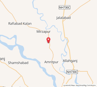 Map of Rajepur, Uttar Pradesh
