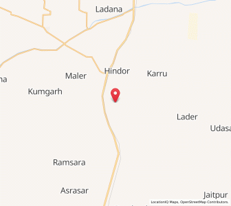 Map of Rajisar, Rajasthan