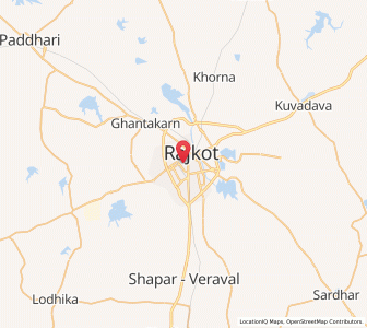 Map of Rajkot, Gujarat