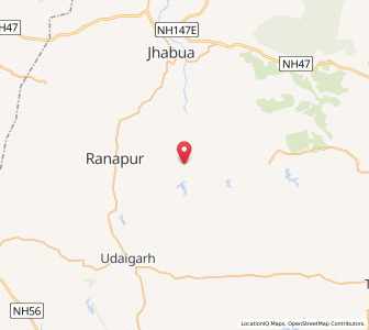 Map of Rajla, Madhya Pradesh