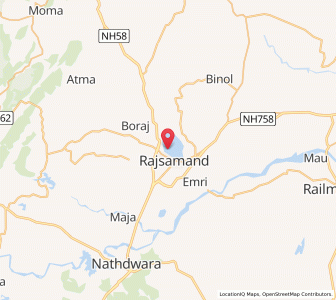 Map of Rajsamand, Rajasthan