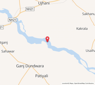 Map of Rakara, Uttar Pradesh