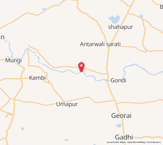 Map of Rakshasbhuwan, Maharashtra
