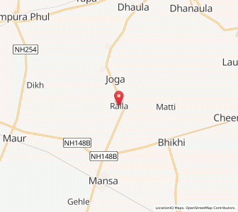 Map of Ralla, Punjab