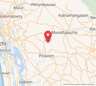 Map of Ramamangalam, Kerala