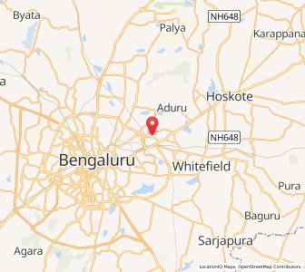 Map of RamamurthyNagar, Karnataka