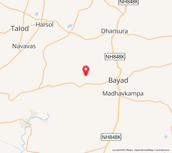 Map of Ramas, Gujarat