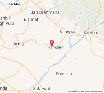 Map of Ramblu Brahmanan, Kashmir