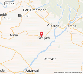 Map of Ramblu Rasoriyan, Kashmir