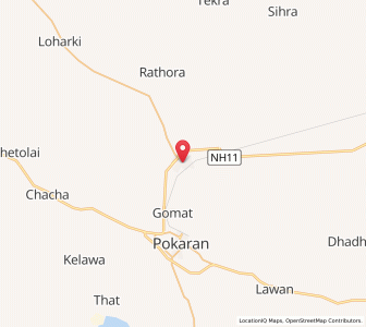 Map of Ramdeora, Rajasthan