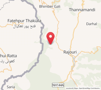 Map of Ramgarh, Kashmir