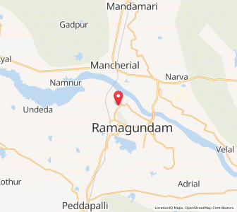 Map of Ramgundam, Andhra Pradesh