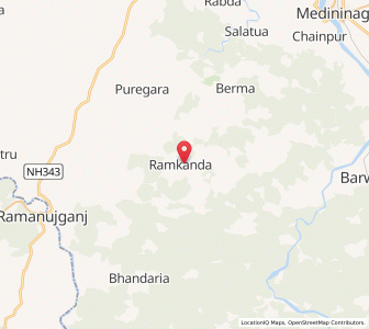 Map of Ramkanda, Jharkhand