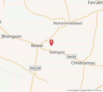 Map of Ramnagaria, Uttar Pradesh