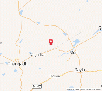 Map of Ramparda, Gujarat