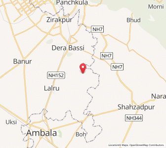 Map of Rampur Bahal, Punjab