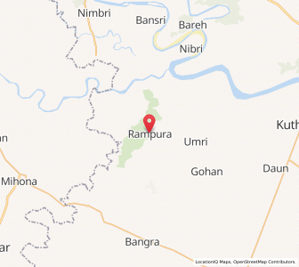Map of Rāmpura, Uttar Pradesh